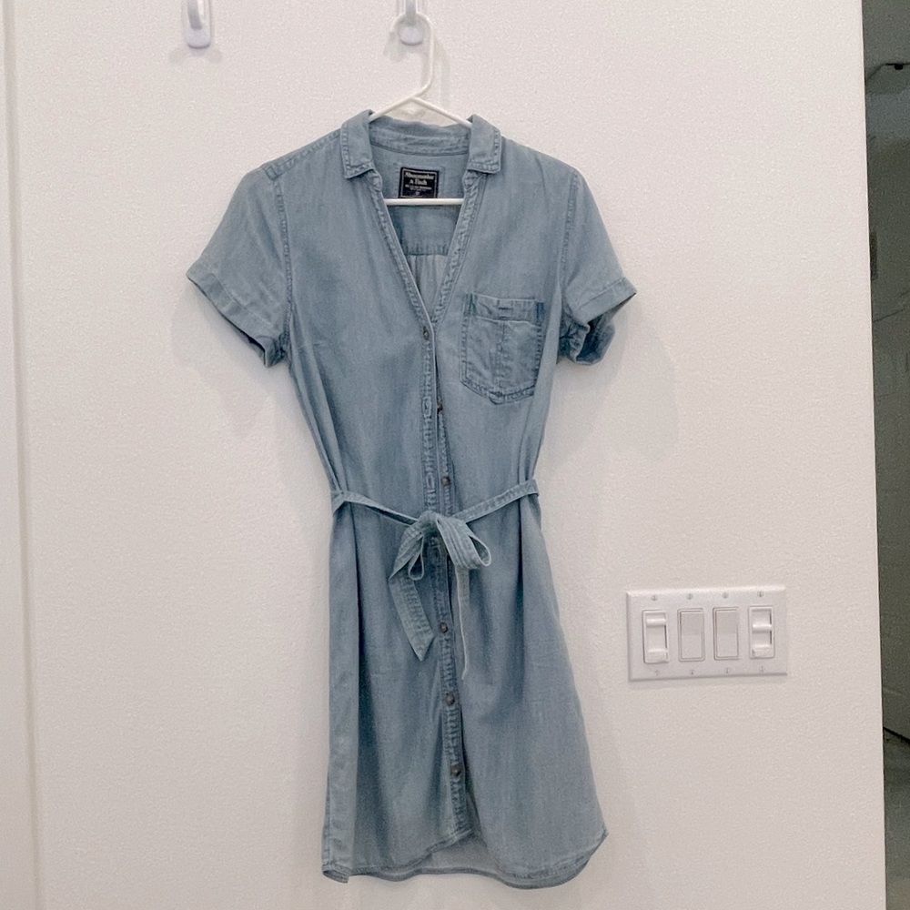 Abercrombie COMFY denim mini dress